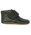 Pom Pom Soft Sole Leather Shoes - Green