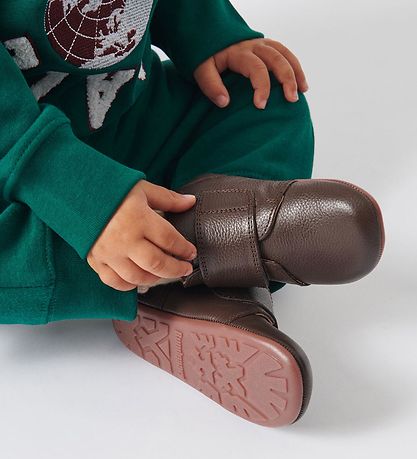 Bundgaard Leder-Krabbelschuhe - Tannu - Braun