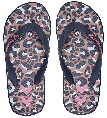 Hummel Flip Flops - Flip Flop Jr- Black Iris/Leopard