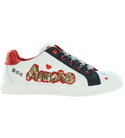 Dolce & Gabbana Shoe - Dolls Special - White w. Print
