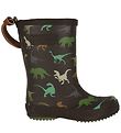 Bisgaard Gummistøvler - Basic Gummi - Brown Dino