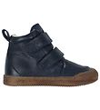 Pom Pom Winter Boots w. Lining - Navy