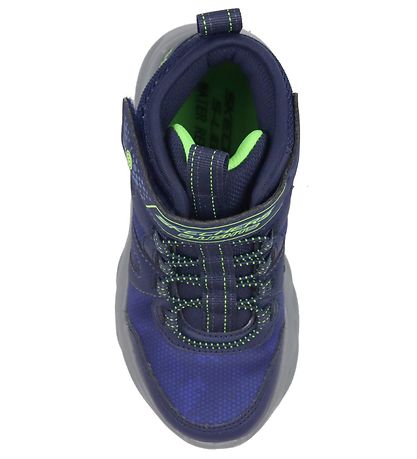 Skechers Boots w. Lights - Twisted Brights - Navy Lime