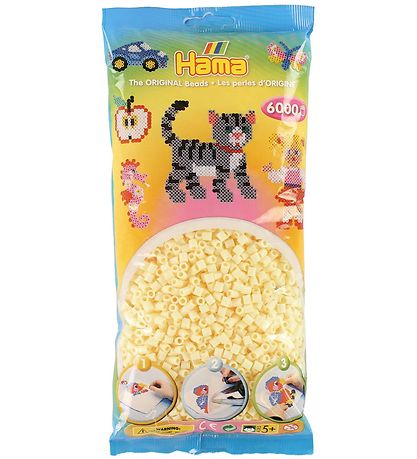 Hama Midi Beads - 6000 pcs - 02 Cream