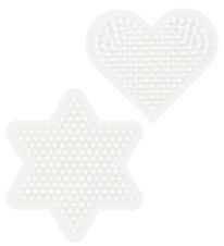 Hama Midi Pärlplattor - 2-pack - Hjärta & Stjärna