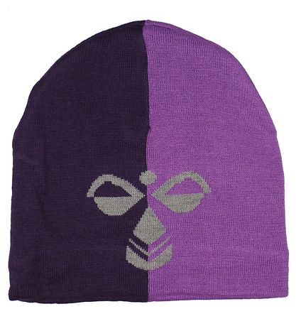Bonnet Hummel - HMLStark - Laine/Polyester - Violet Foncé/Violet