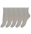 Minymo Strumpor - 5-pack - Gråmelerad