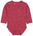 Danefæ Bodysuit l/s - Danestorm - Purply Rose Confetti Hearts