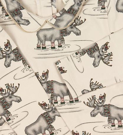 En Fant Dress - Beige w. Print
