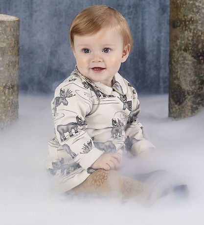En Fant Dress - Beige w. Print
