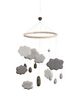 Sebra Baby Mobiel - Vilt - Grijze wolken
