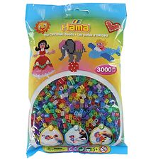 Hama Midi Beads - 3000 pcs - 54 Multicolour Glitter