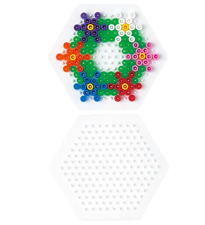 Hama Midi Pegboard - Small Hexagon - Transparent