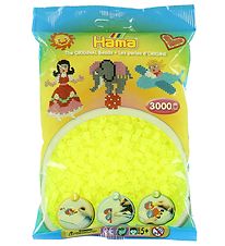 Hama Midi Beads - 3000 pcs - 34 Neon Yellow