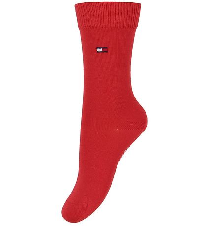 Tommy Hilfiger Sokkar - 2 Pakki - Basic - Rautt/Dökkblátt