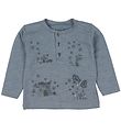 Fixoni Pullover - Grau m. Print