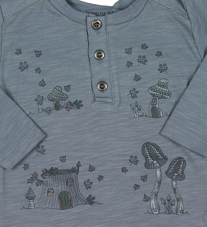 Fixoni Blouse - Grey w. Print