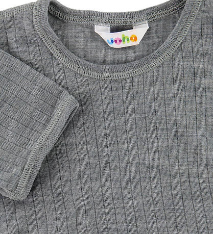 Joha T-Shirt - Wolle - Graumeliert