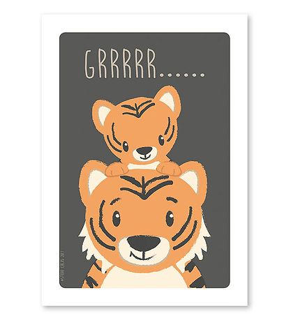 Studio Circus Poster - A4 - Tiger w. Grrrrr