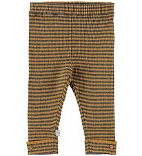 Hust and Claire Leggings - Lolly - Strik - Mørkegrå/Karrygul m. 