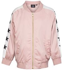 Petit by Sofie Schnoor Cardigan - Bommen - Roze m. Sterren