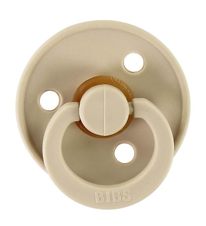 BIBS Colour Pacifiers - Size 2 - 2-Pack - Round - Vanilla/Blush
