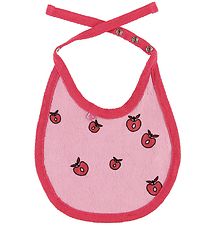 Småfolk Bib - Pink w. Apples