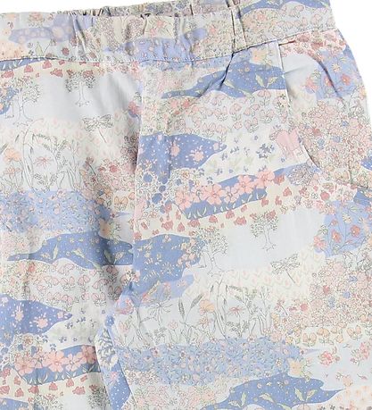 Wheat Trousers - Elna - Light Blue w. Print