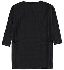 Rosemunde Jurk - Antraciet Grijs m. Patroon