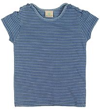 En Fant T-shirt - Blåmeleret m. Striber