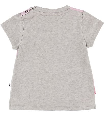Molo T-shirt - Erin - Grey Melange/Rose w. Chihuahua