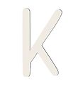 Sebra Houten Letters - K - Birchbark Beige