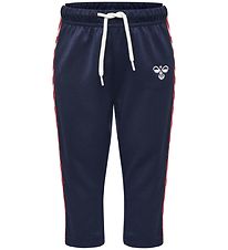 Hummel Trousers - HMLHarley - Navy/Red