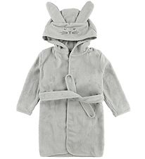 Pippi Baby Baðsloppur - Grá M. Kanína