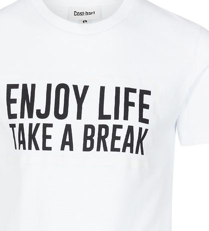 Cost:Bart T-shirt - Edelhart - White w. Text