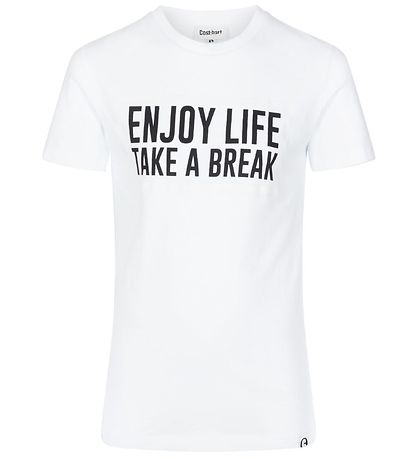Cost:Bart T-shirt - Edelhart - White w. Text
