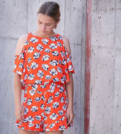 Hound Top - Red w. Flowers