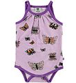 Småfolk Bodysuit Sleeveless - Lavender w. Butterflies