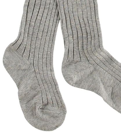 Condor Tights - Rib - Grey Melange