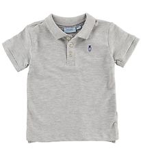 Noa Noa miniature Polo - Grey Melange w. Beetle
