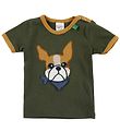 Freds World T-shirt - Army Green w. Bulldog