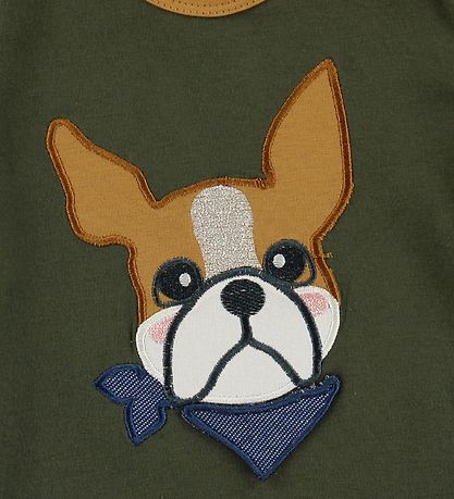 Freds World T-Shirt - Armygrün mit Bulldog