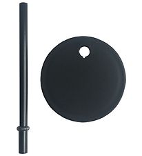 Design Letters Straws/Lid - Black