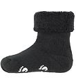 Fuzzies Baby Socks w. Anti-Slip - Charcoal grey