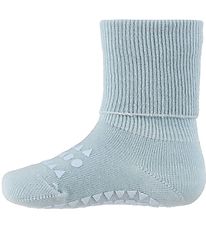 GoBabyGo Skridsikre Strømper - Bambus - Sky Blue