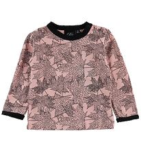 Petit by Sofie Schnoor Blouse - Wool/Cotton - Powder w. Leaves