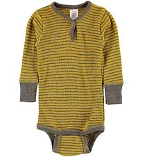 Engel Body L/S - Wool/Silk - Saffron/Walnut