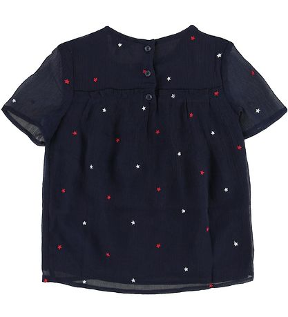 Tommy Hilfiger T-shirt - Star Embroidered - Black Iris