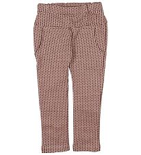 En Fant Trousers - Light Rose w. Check
