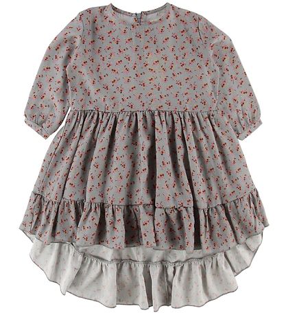 Gro Kjóll - Cille - Grey/Multi